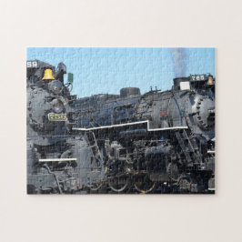 Puzzle Trenes con motor de vapor 759 y 765 de la placa de