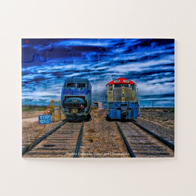Puzzle Trenes y locomotoras de Pueblo Colorado (Horizontal)