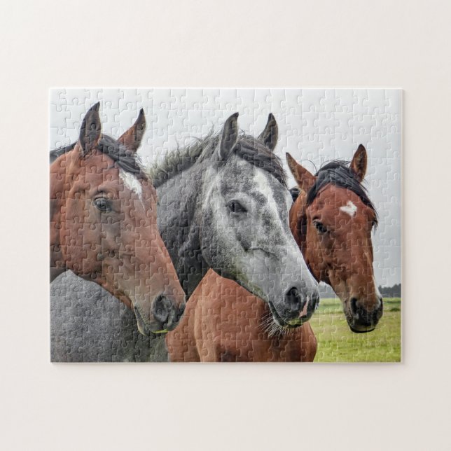 Puzzle Tres caballos (Horizontal)