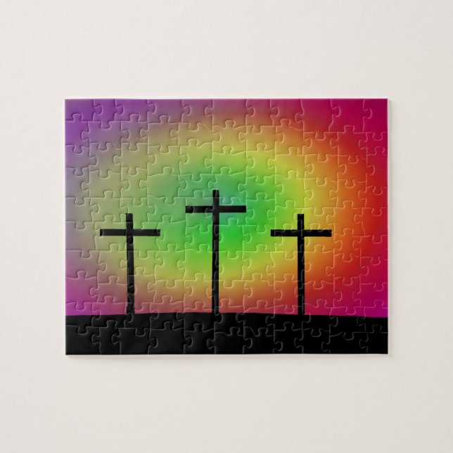 Puzzle Tres cruces brillan (Horizontal)