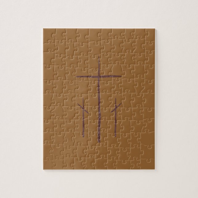 Puzzle Tres cruces cristianas Calvario (Vertical)