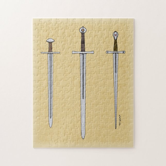 Puzzle Tres espadas medievales 2016 (Vertical)