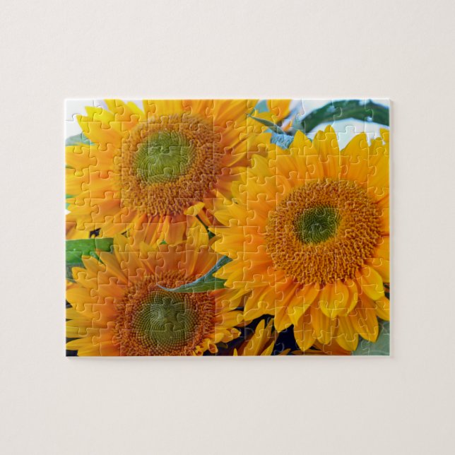 Puzzle Tres girasoles (Horizontal)