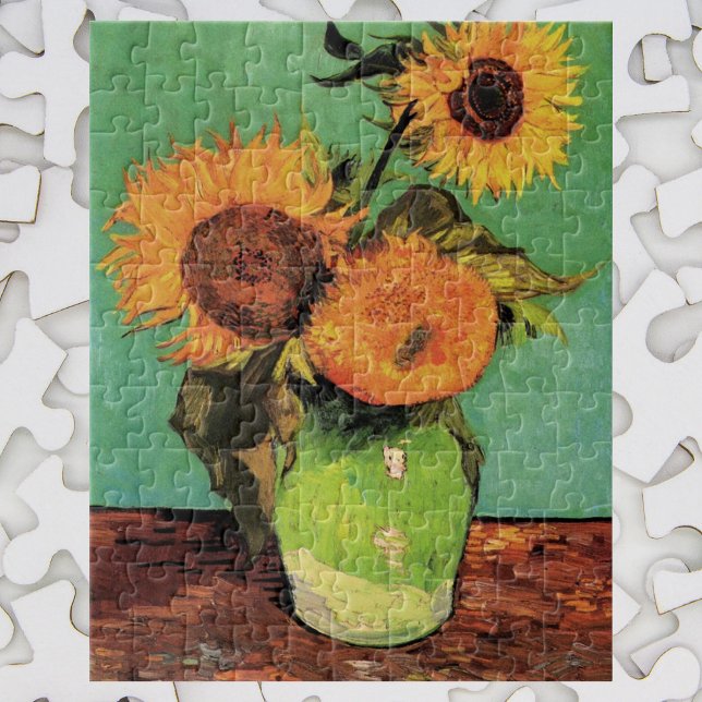 Puzzle Tres girasoles en una bolsa de Vincent van Gogh (Subido por el creador)