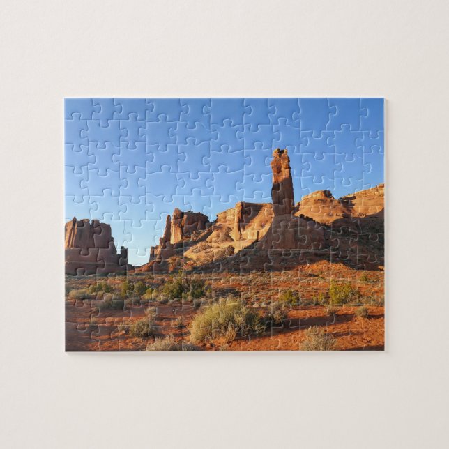 Puzzle Tres hermanas en el Parque Nacional de Arches (Horizontal)
