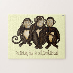 Puzzle Tres monos sabios