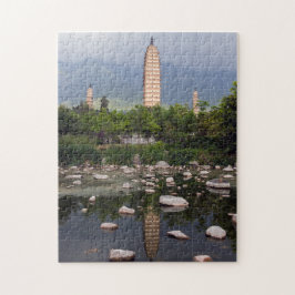 Puzzle Tres pagodas de Dalí, Zhonghe - Yunnan, China