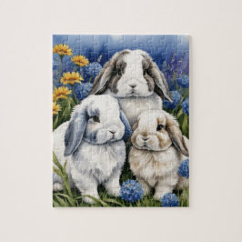 Puzzle Tres pequeños conejitos