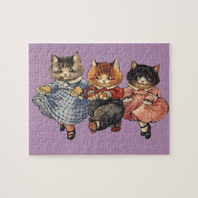 Puzzle Tres pequeños gatitos (Horizontal)