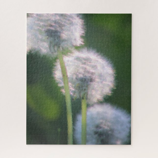 Puzzle Tres pinturas de flores de Dandelion (Vertical)
