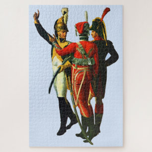 Puzzle tres soldados franceses alrededor de 1800