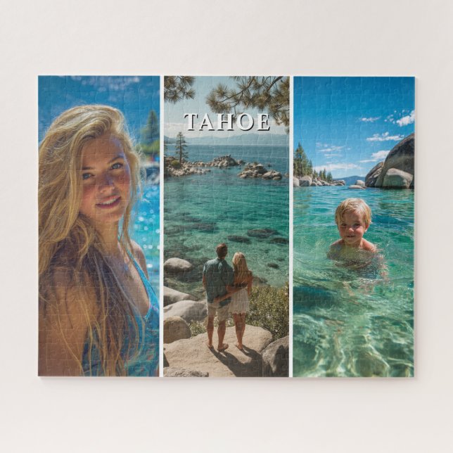 Puzzle Tres tiras verticales boho foto 16x20 (Horizontal)