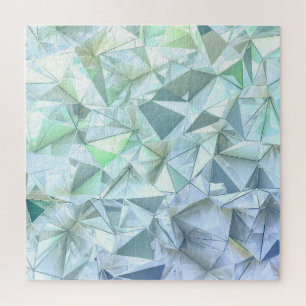 Puzzle Triángulo de cristal 3D, representación ilustrativ