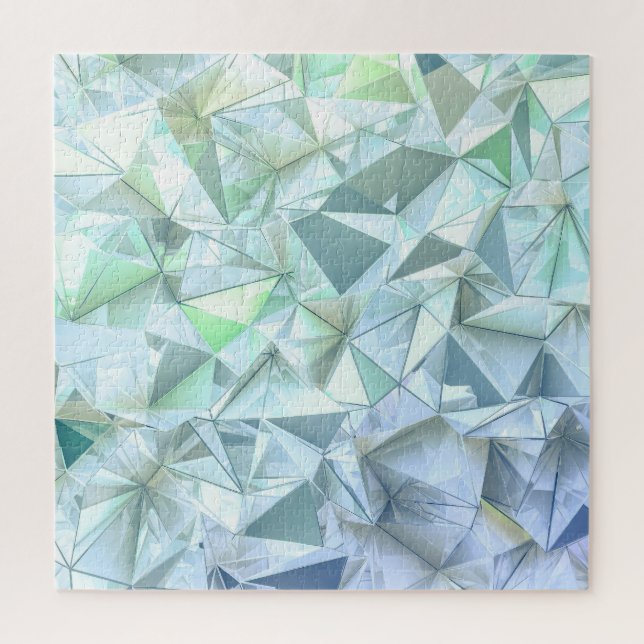 Puzzle Triángulo de cristal 3D, representación ilustrativ (Vertical)