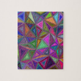 Puzzle Triángulos caóticos multicolores