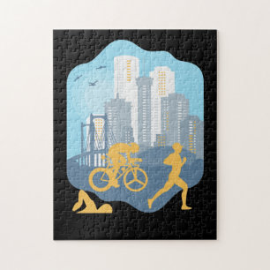 Puzzle Triatlón, urbano, estilo de vida y ciudad