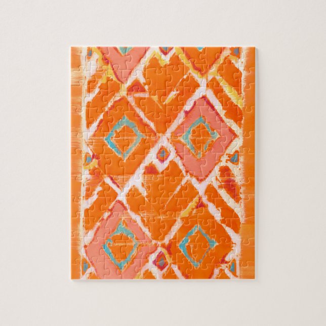 Puzzle Tribal II naranja (Vertical)