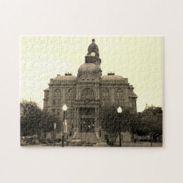 Puzzle Tribunal del Condado de Tarrant lado suroeste Blan