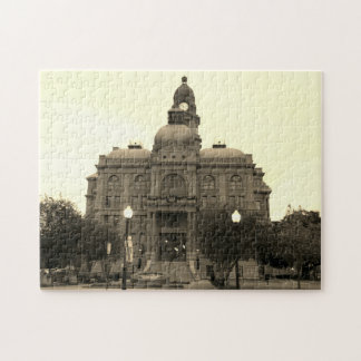 Puzzle Tribunal del Condado de Tarrant lado suroeste Blan