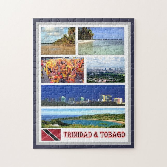 Puzzle Trinidad y Tobago - Mosaico - (Vertical)