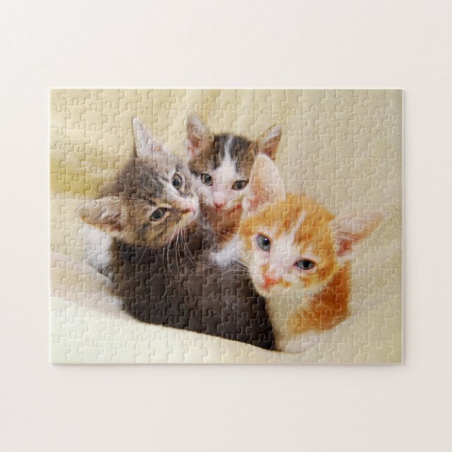 Puzzle Trio de gatito (Horizontal)