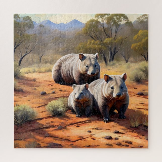 Puzzle Trío de las salidas: Wombat Wanderers, (Vertical)