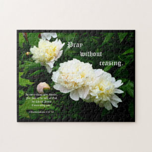 Puzzle Trío de Peones Blancos, 1 Tesalónica 5:17-18