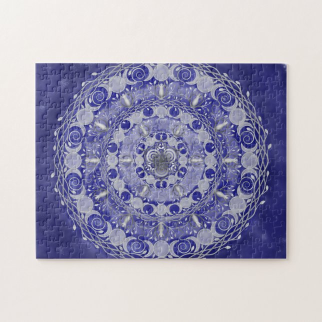 Puzzle Triple diosa de la luna de plata celestial Mandala (Horizontal)