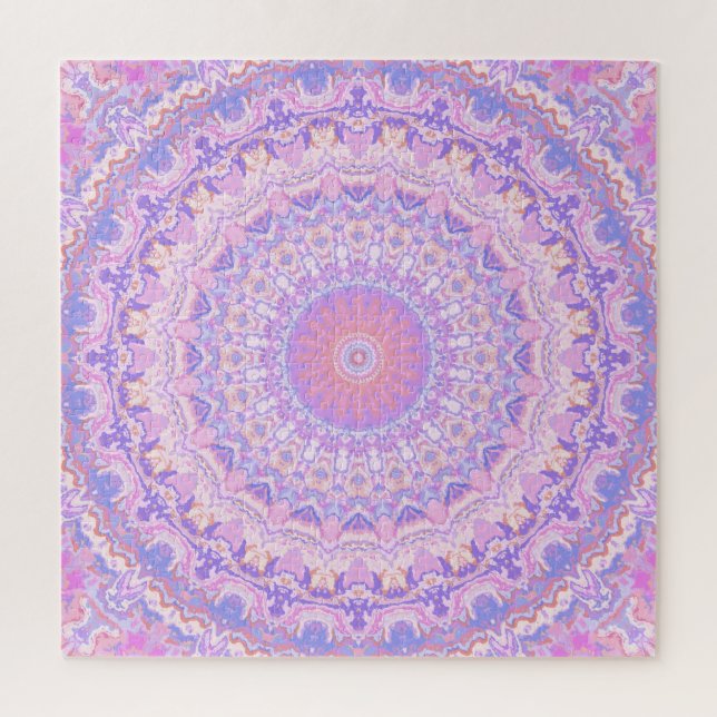 Puzzle Trippy Colorful Intricate Boho Hippie Mandala (Vertical)