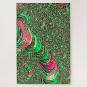 Puzzle Trippy Funky Psychedely Groovy Spiral Arte Fractal