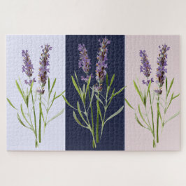 Puzzle Tríptico de lavanda vintage