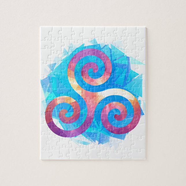 Puzzle Triskel bretón brillante (Vertical)