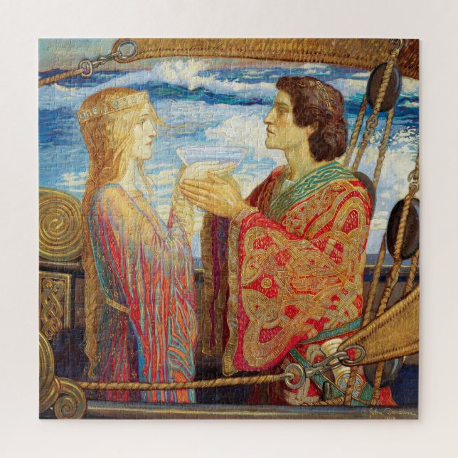 Puzzle Tristan and Isolde, c. 1912 por John Duncan (Vertical)
