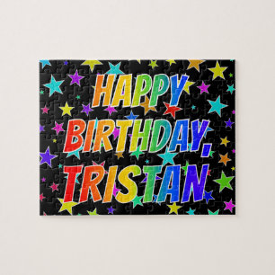 Puzzle "TRISTÁN" Nombre, Diversión "FELIZ CUMPLEAÑOS"