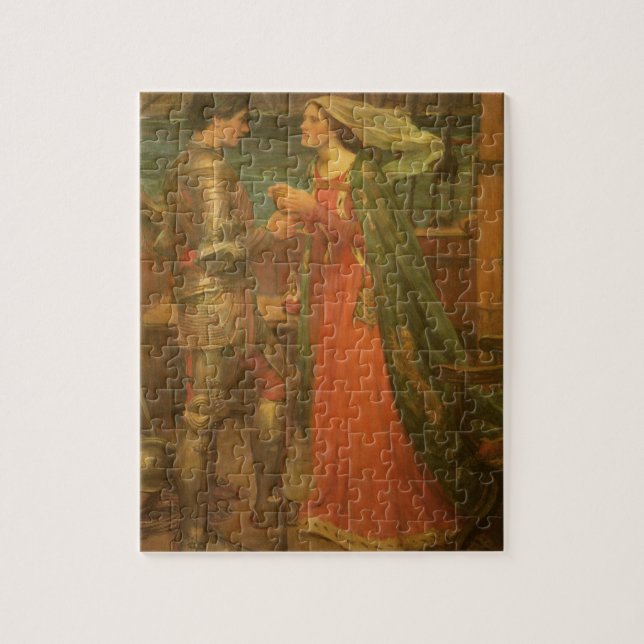 Puzzle Tristán y el aislamiento de John William Waterhous (Vertical)