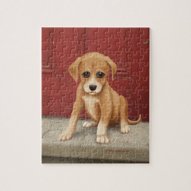 Puzzle Triste cachorro (Vertical)