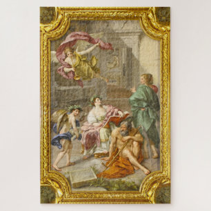 Puzzle "Triunfo de la historia con el tiempo" Biblioteca 