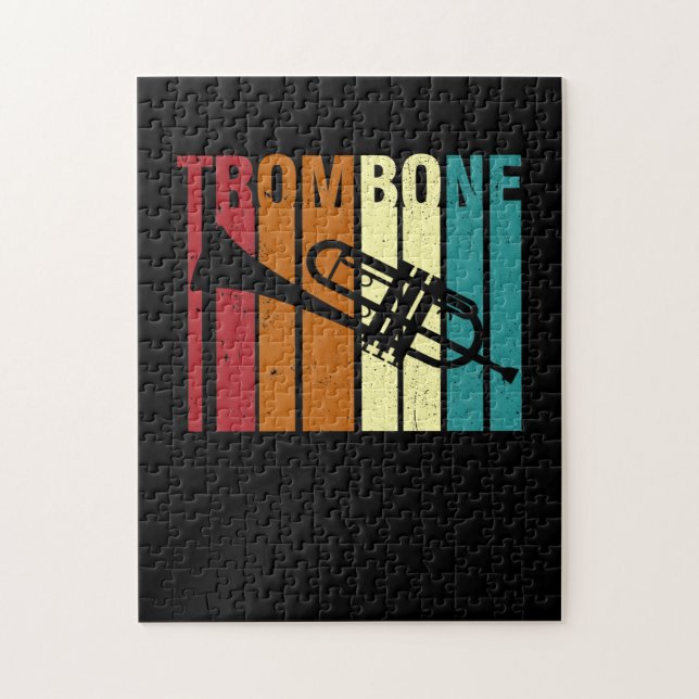Puzzle Trombona retro vintage (Vertical)