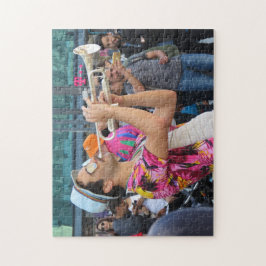 Puzzle Trompetista de la calle en Berlín, Alemania