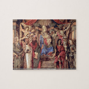 Puzzle Trono de Botticelli - de Madonna de ángeles y de