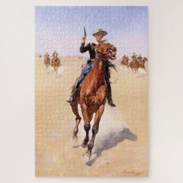 Puzzle Trooper of the Plains (Cowboy Horse Rider)