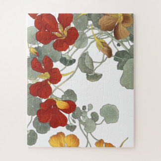 Puzzle Tropaeolum Woodblock por Konan Jigaaw