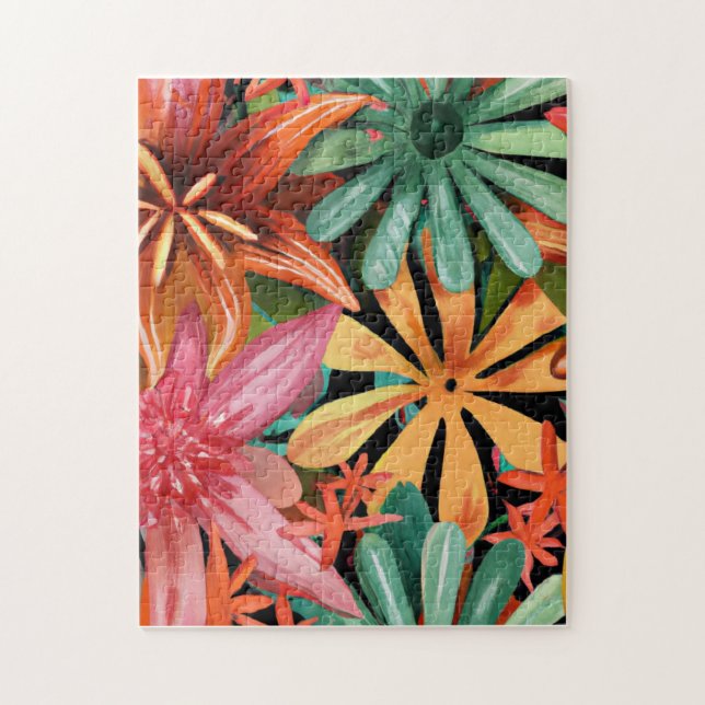 Puzzle tropical/hawaiano/floral/floral (Vertical)