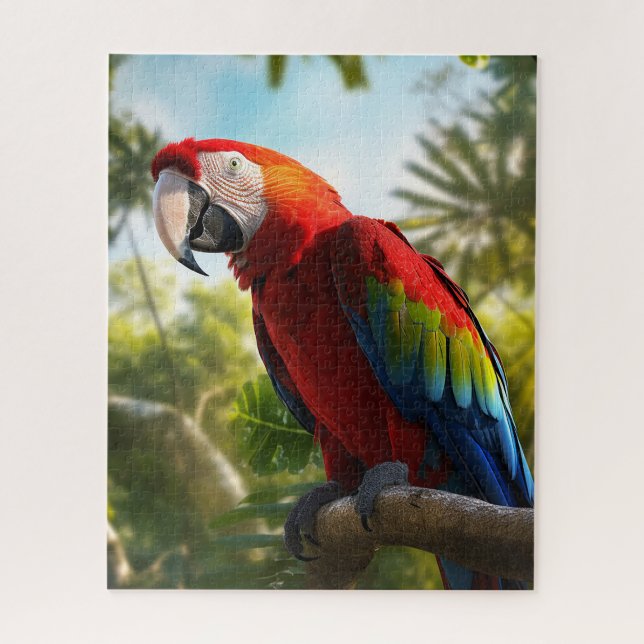 Puzzle Trópico de Macaw (Vertical)