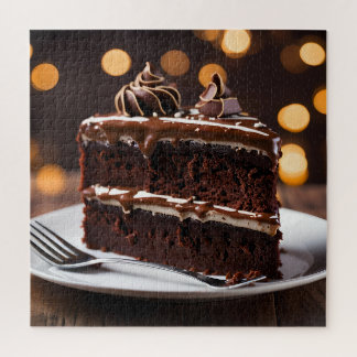 Puzzle Trozo De Tarta De Chocolate