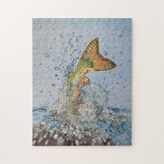 Puzzle Trucha de arroyo salpicadura