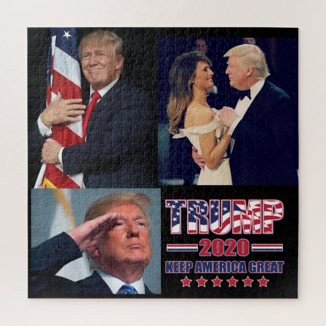 Puzzle Trump 2020 - Mantener a Estados Unidos grande (Vertical)