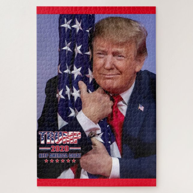 Puzzle Trump 2020 Mantenga a Estados Unidos grande (Vertical)