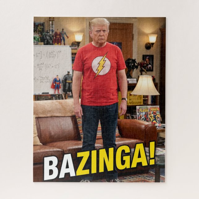 Puzzle Trump Bazinga Meme Divertido (Vertical)