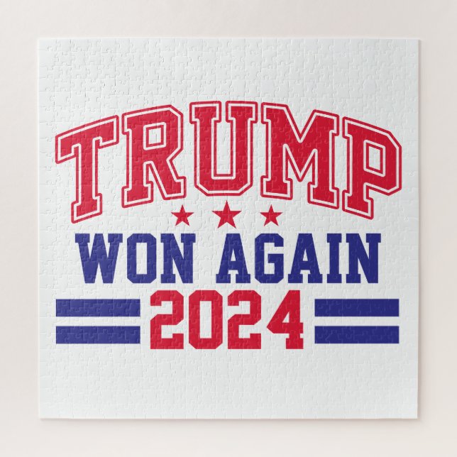 Puzzle Trump ganó de nuevo 2024 (Vertical)